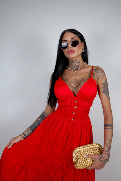 Abito Clara - Rosso