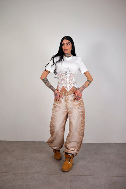 T-shirt Corset - Bianco