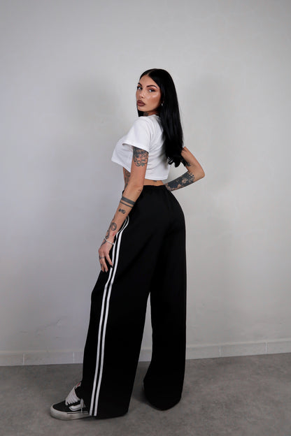 Pantalone Stripes - Nero