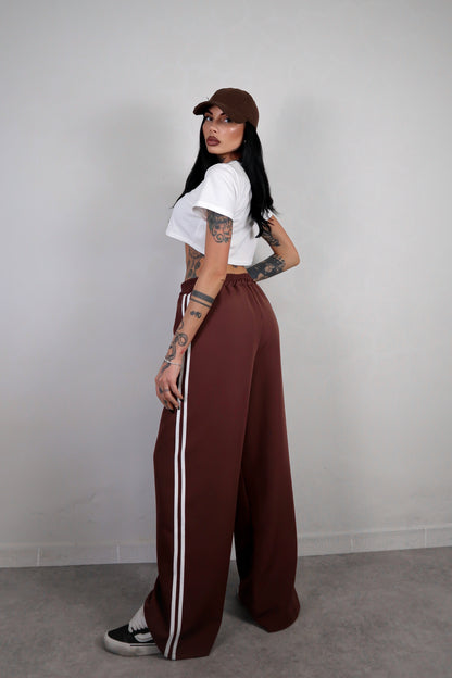 Pantalone Stripes - Marrone