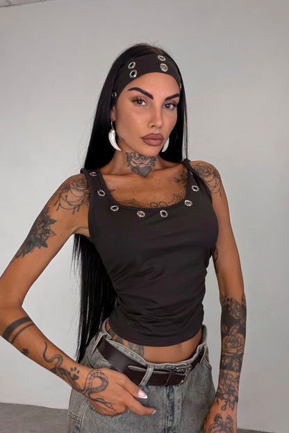 Set Canotta + Fascia - Marrone