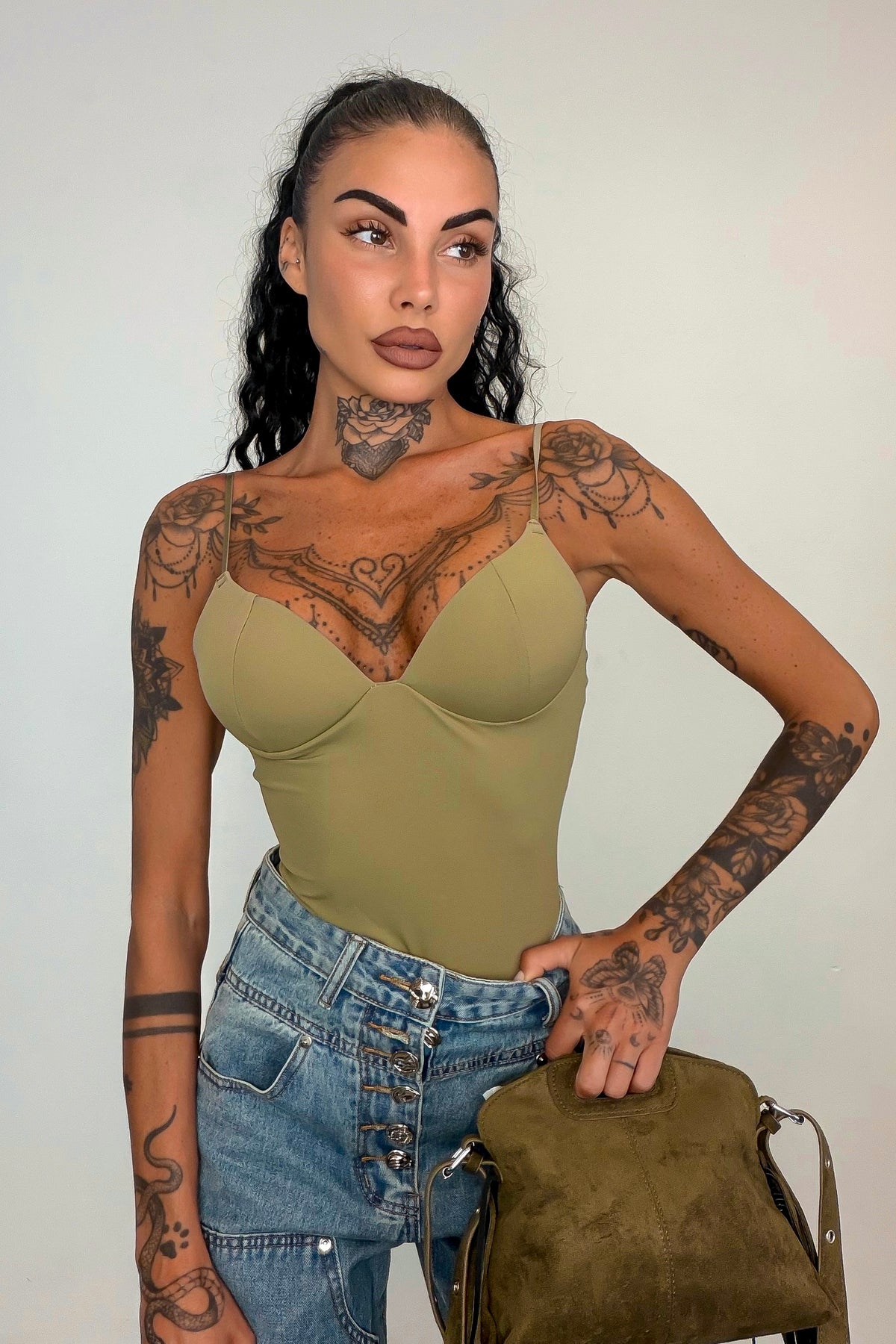 Body second SKIN - Verde militare