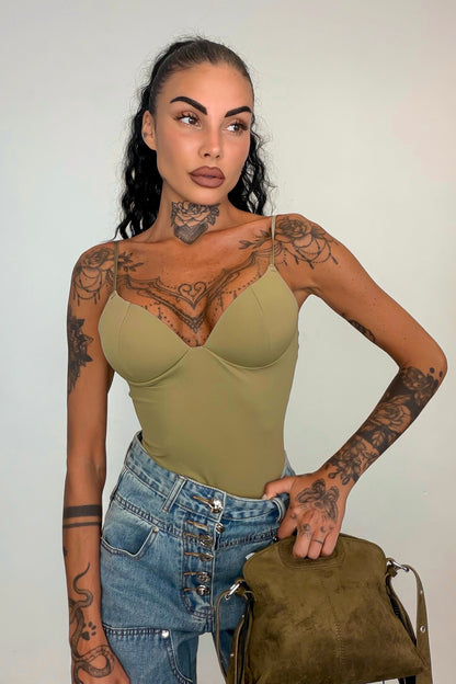 Body second SKIN - Verde militare