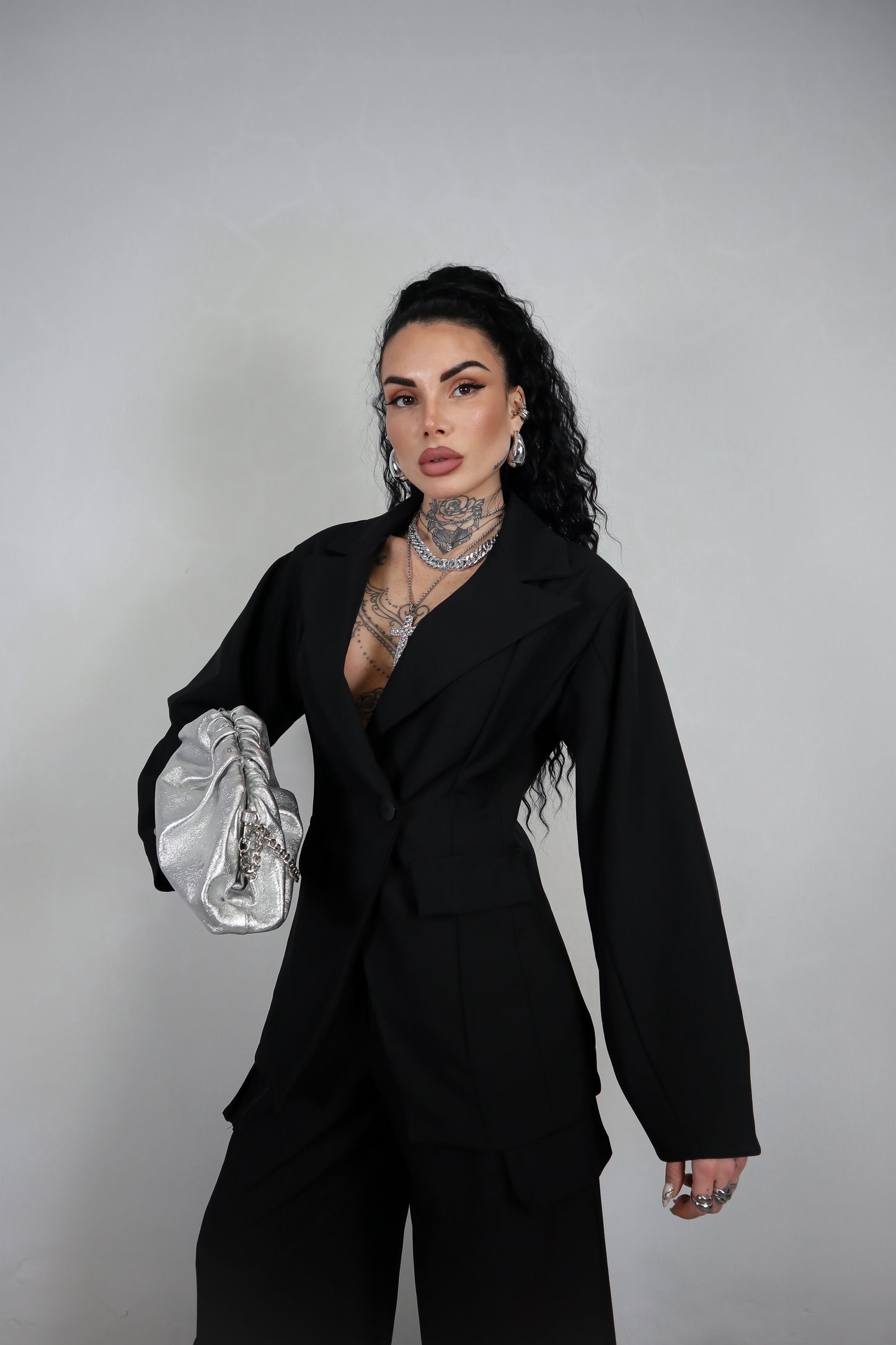 Tailleur Cargo - Nero