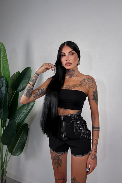 Shorts Stringhe - Nero