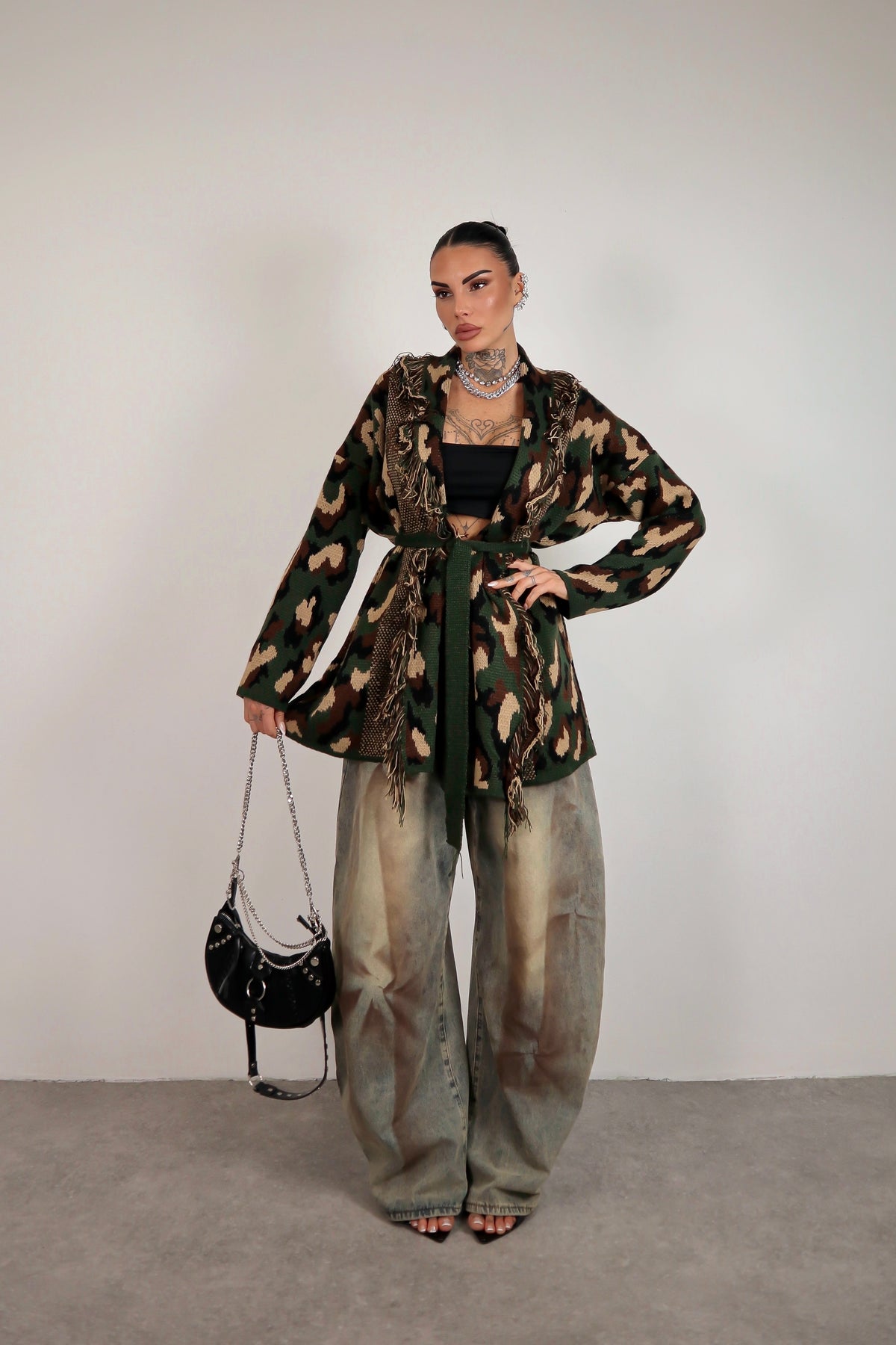 Cardigan Perù - Militare