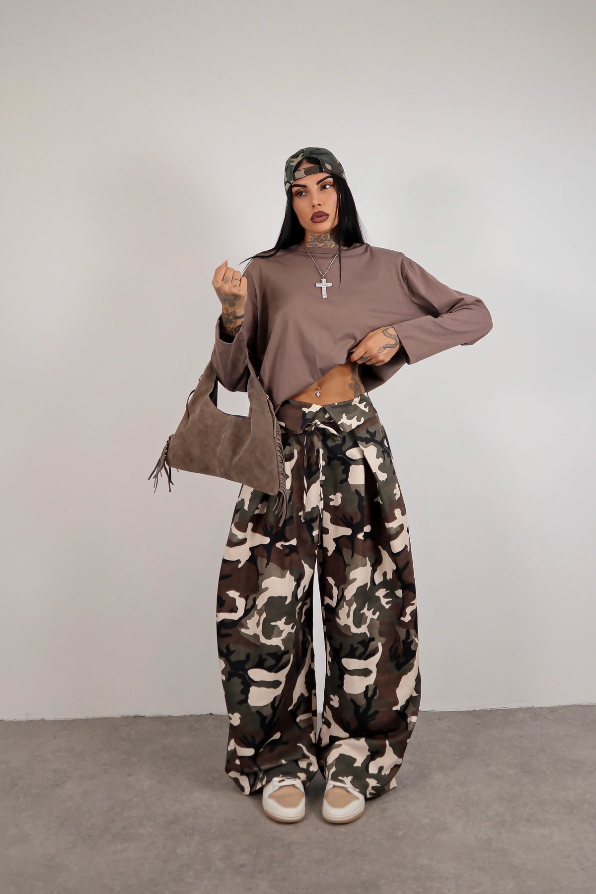 Maglia long sleeve - Fango