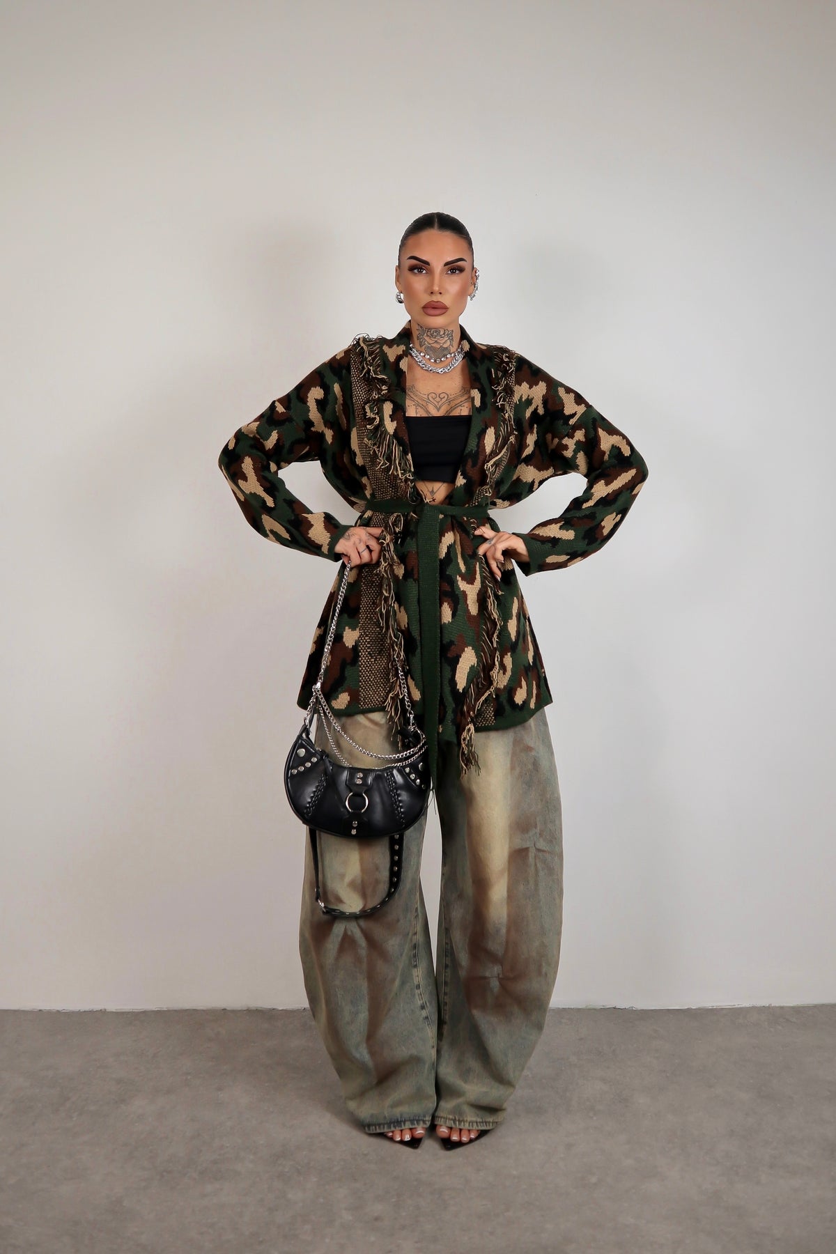Cardigan Perù - Militare