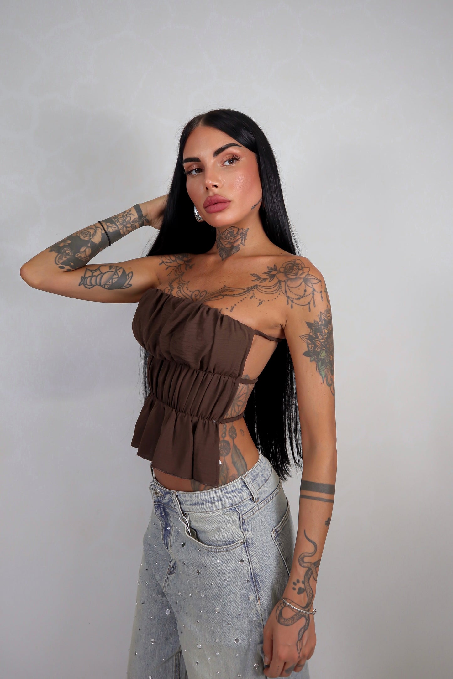 Top Scarlett - Marrone