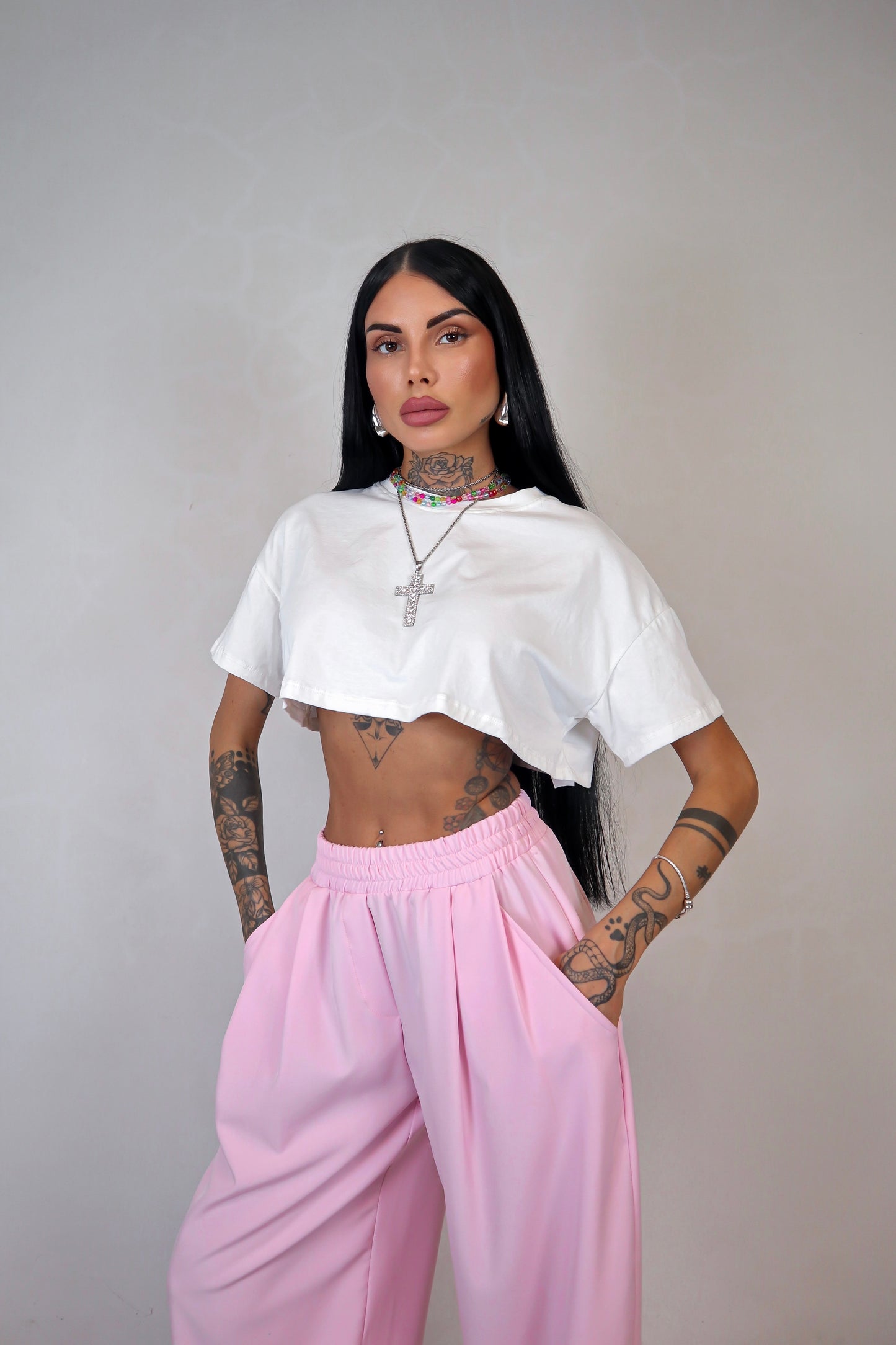 Pantalone Smart - Rosa