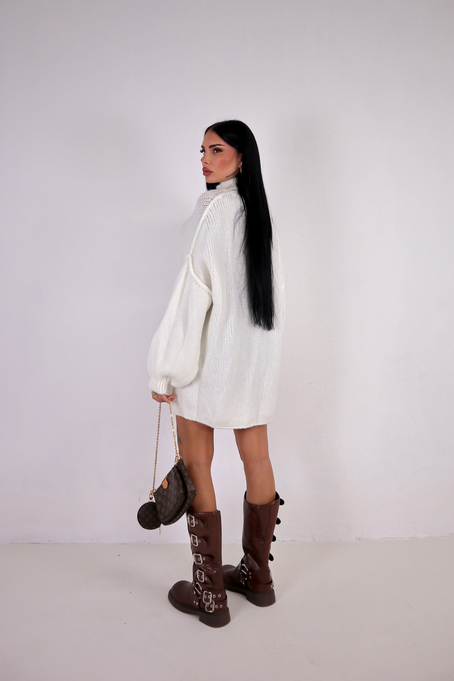 Maxi Maglione Ruby - Bianco