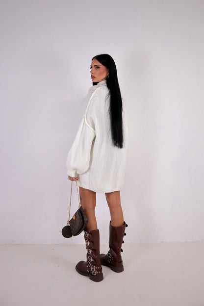 Maxi Maglione Ruby - Bianco
