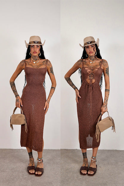 Abito Double Copricostume - Marrone