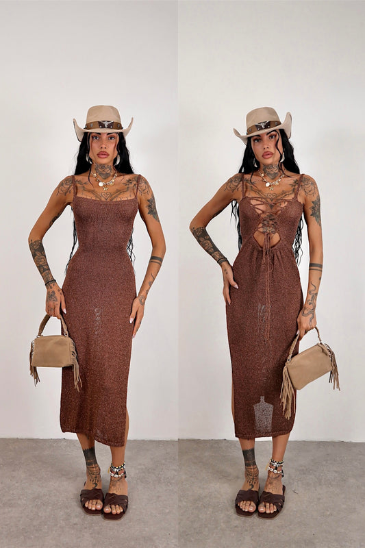 Abito Double Copricostume - Marrone