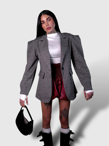 Blazer Spigato Melany - Grigio
