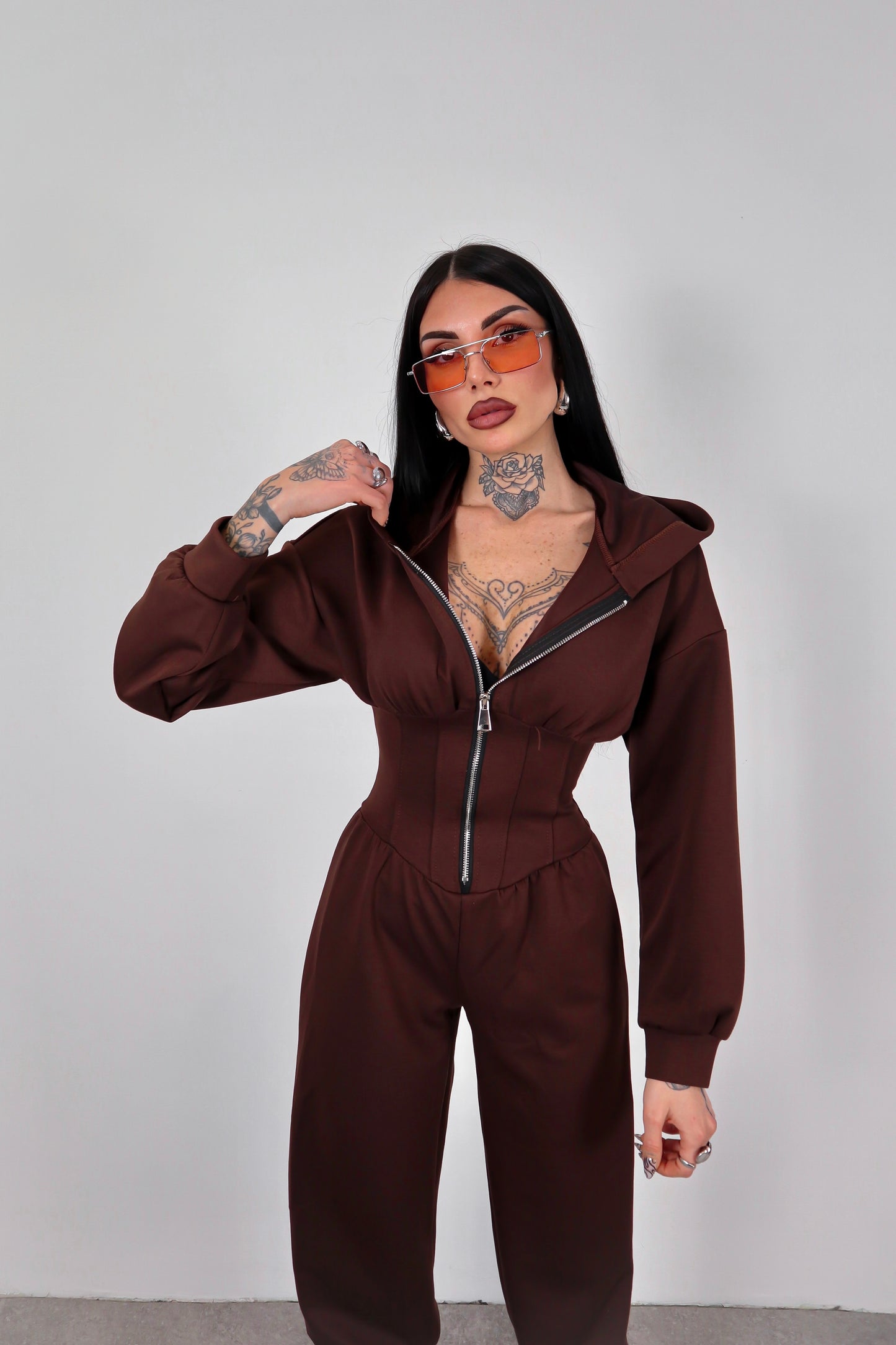 Tuta intera Alyson - Marrone