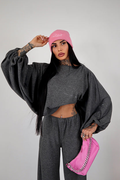 Completo in maglia Isadora - Grigio Piombo