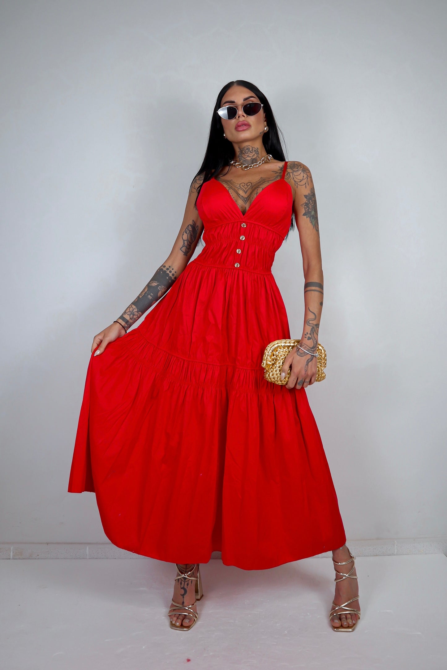 Abito Clara - Rosso