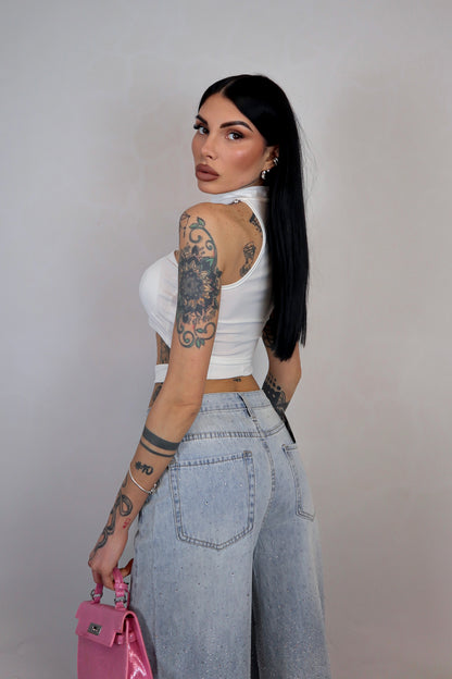 Crop Top Aisha - Bianco