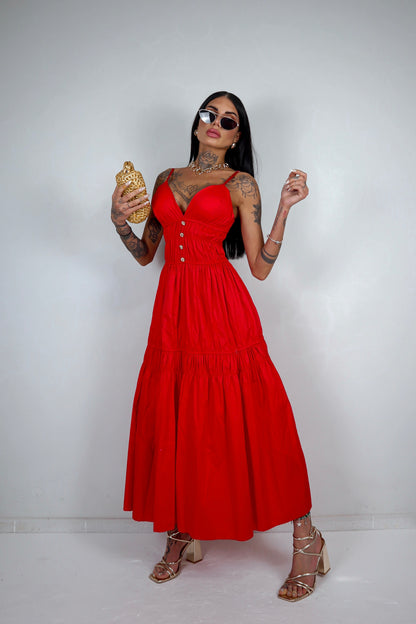 Abito Clara - Rosso