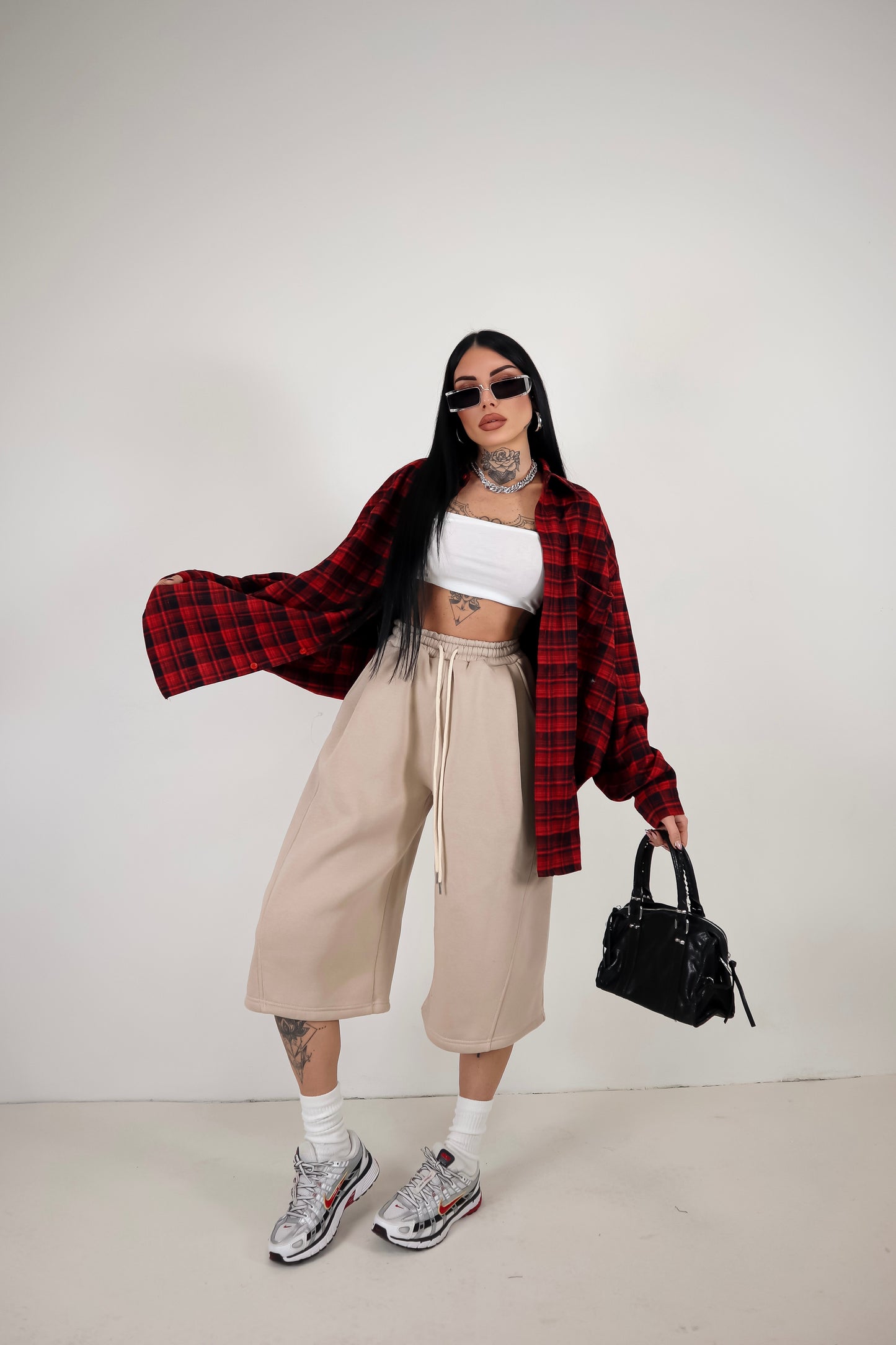 Bermuda Tuta Baggy - Beige