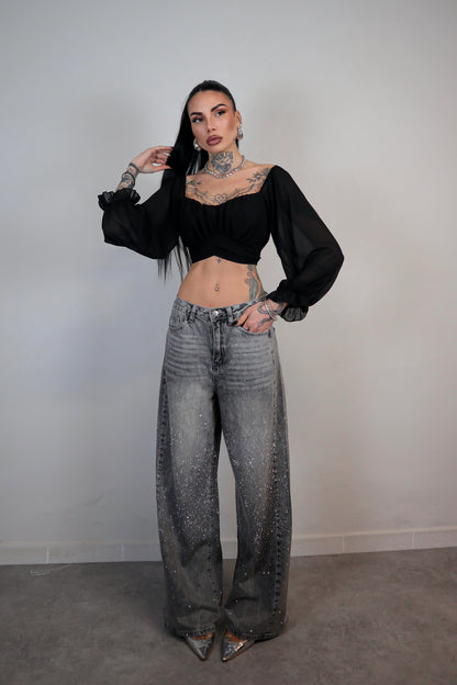 Crop Top Wonder - Nero