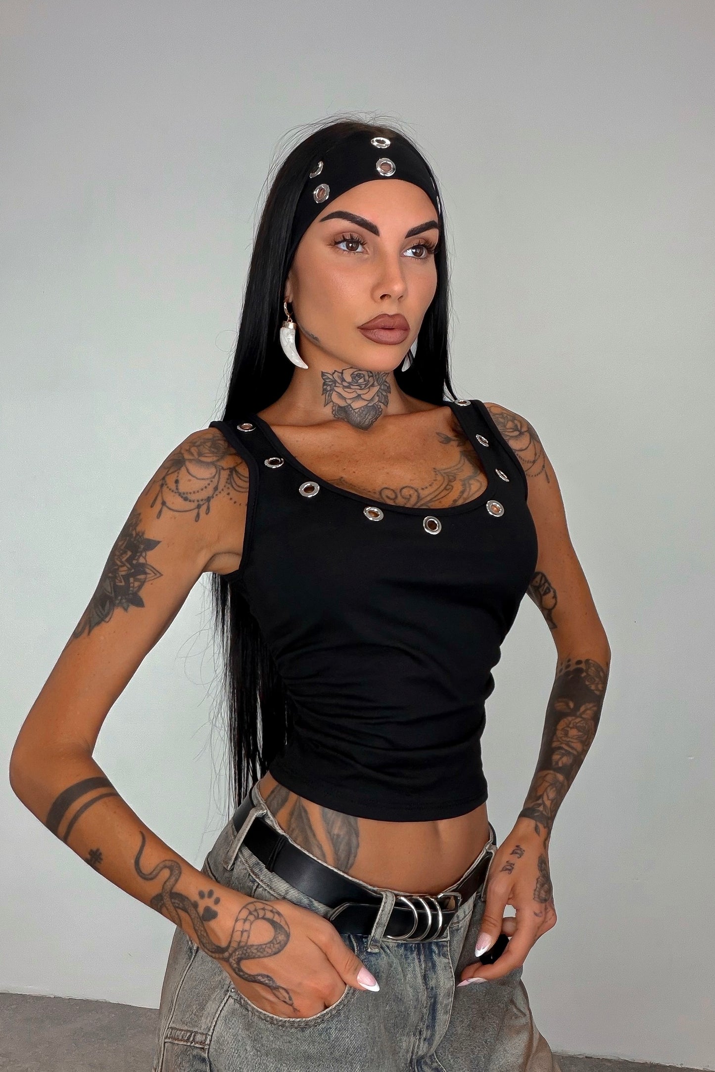 Set Canotta + Fascia - Nero