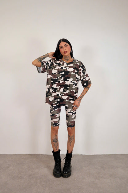 Leggins ciclista Mimetico