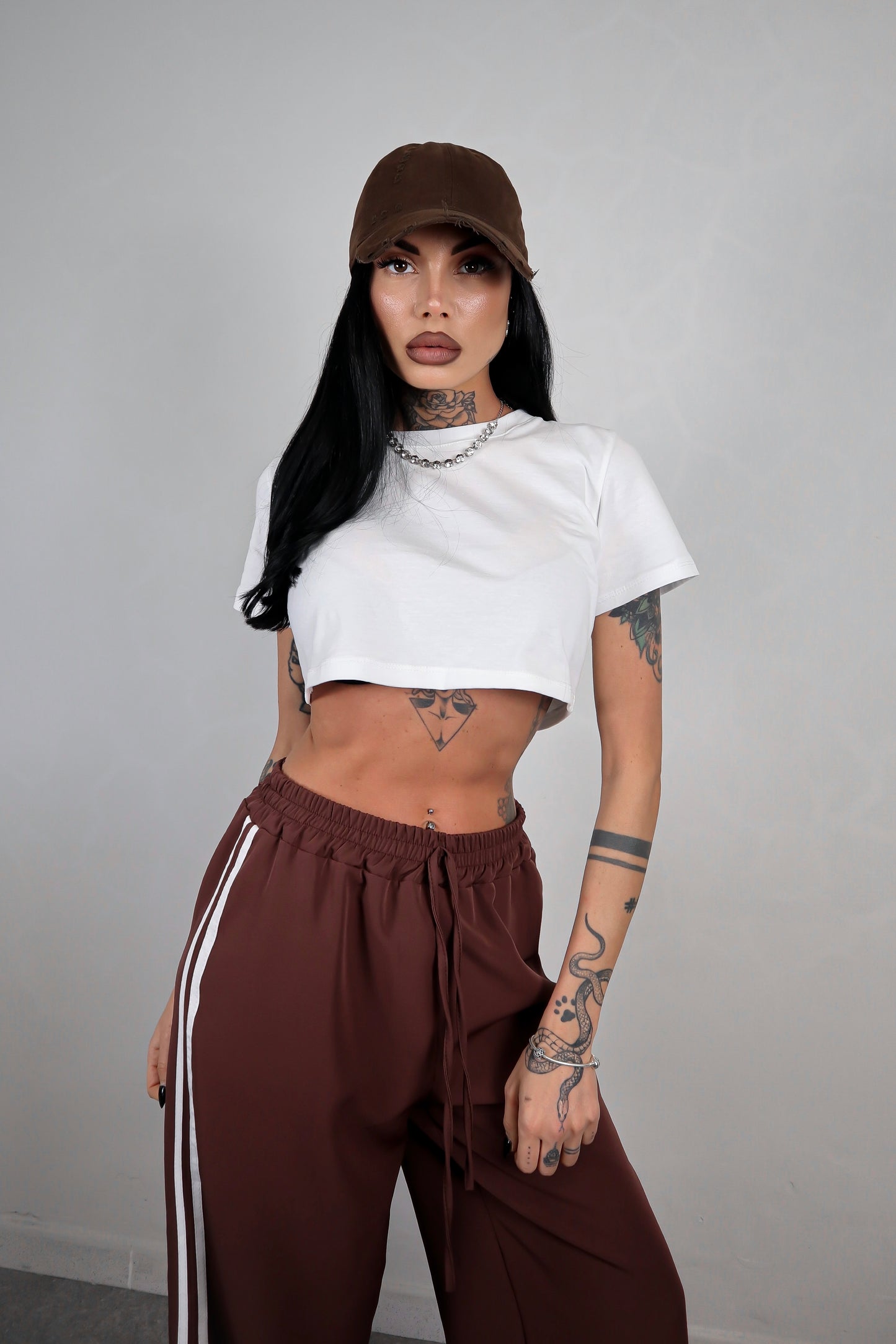 Pantalone Stripes - Marrone