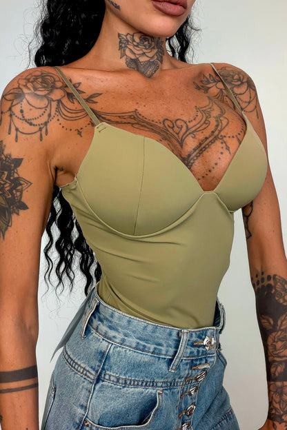 Body second SKIN - Verde militare