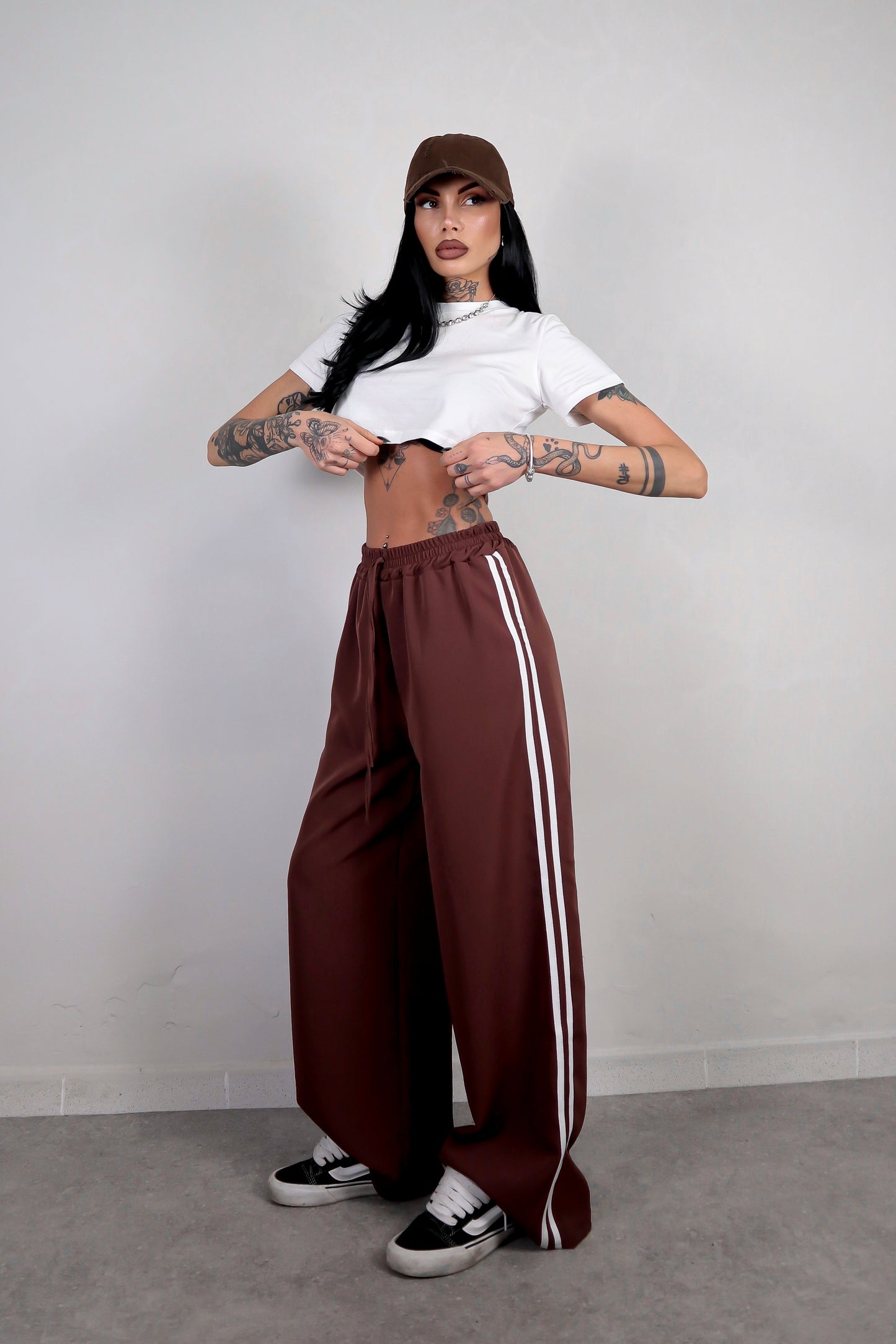 Pantalone Stripes - Marrone