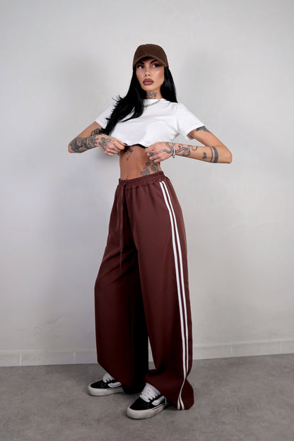 Pantalone Stripes - Marrone