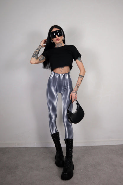 T-shirt Basic Crop - Nero