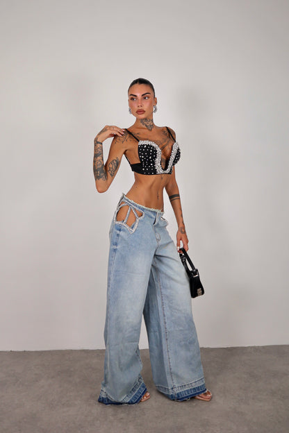 Jeans cut out Star
