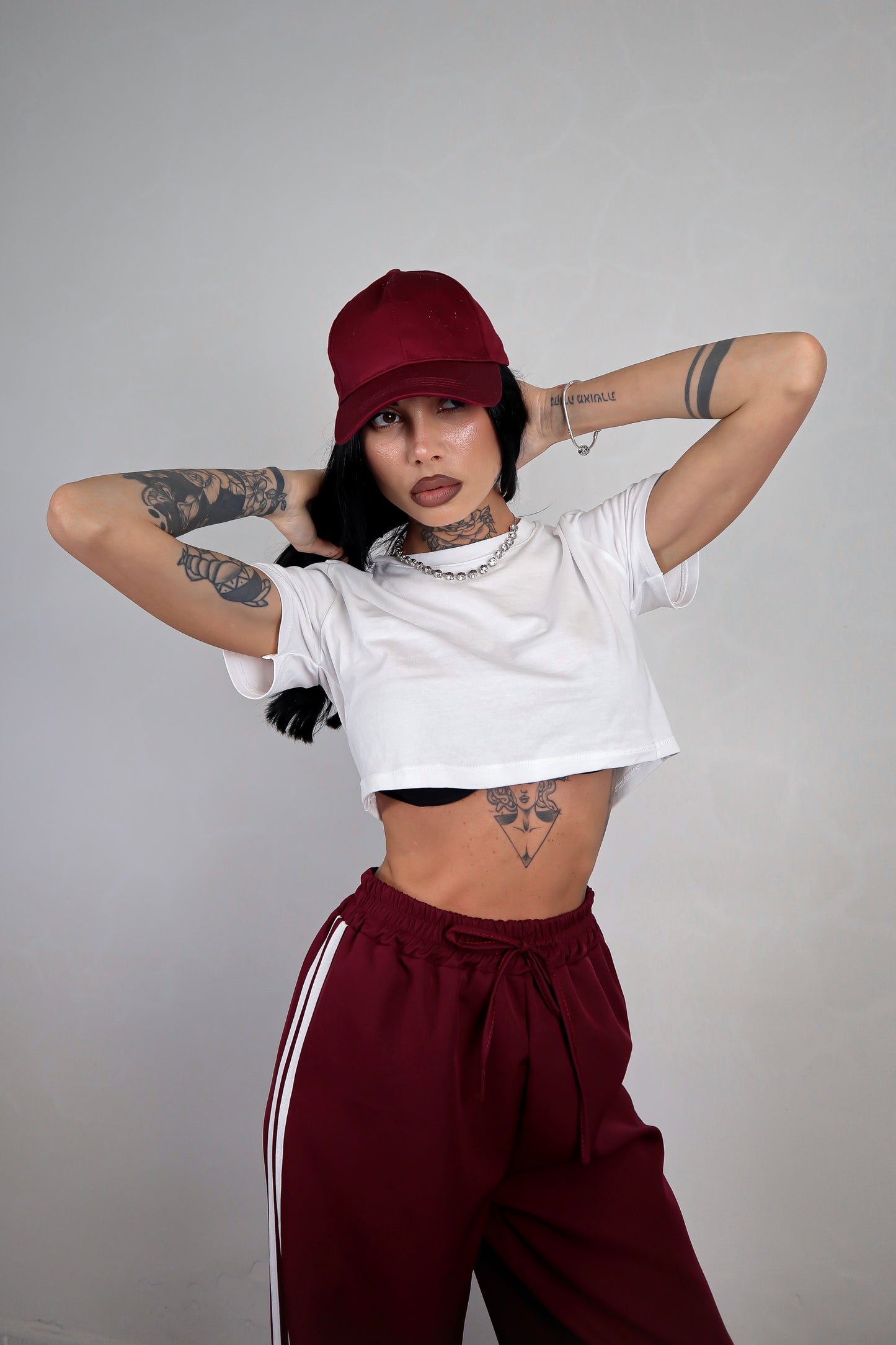 Pantalone Stripes - Bordeaux