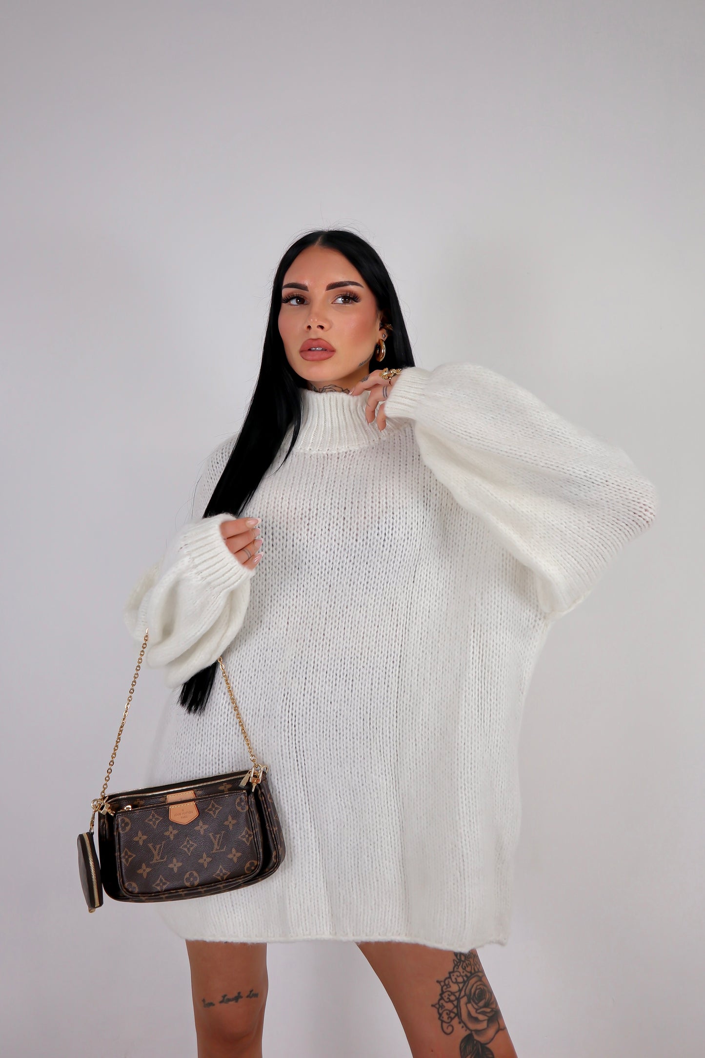 Maxi Maglione Ruby - Bianco