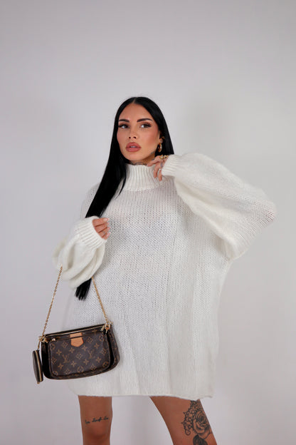 Maxi Maglione Ruby - Bianco