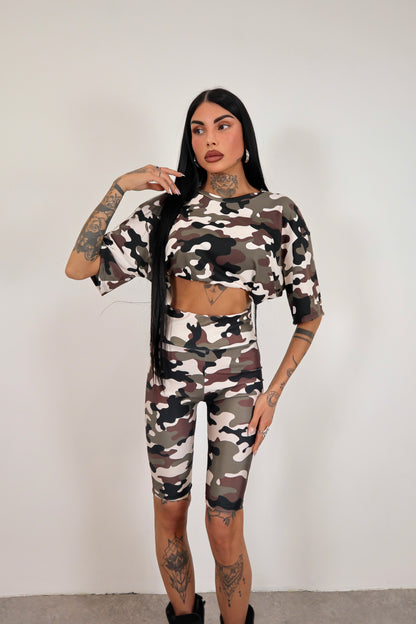 Leggins ciclista Mimetico