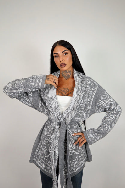 Cardigan Perù - Grigio