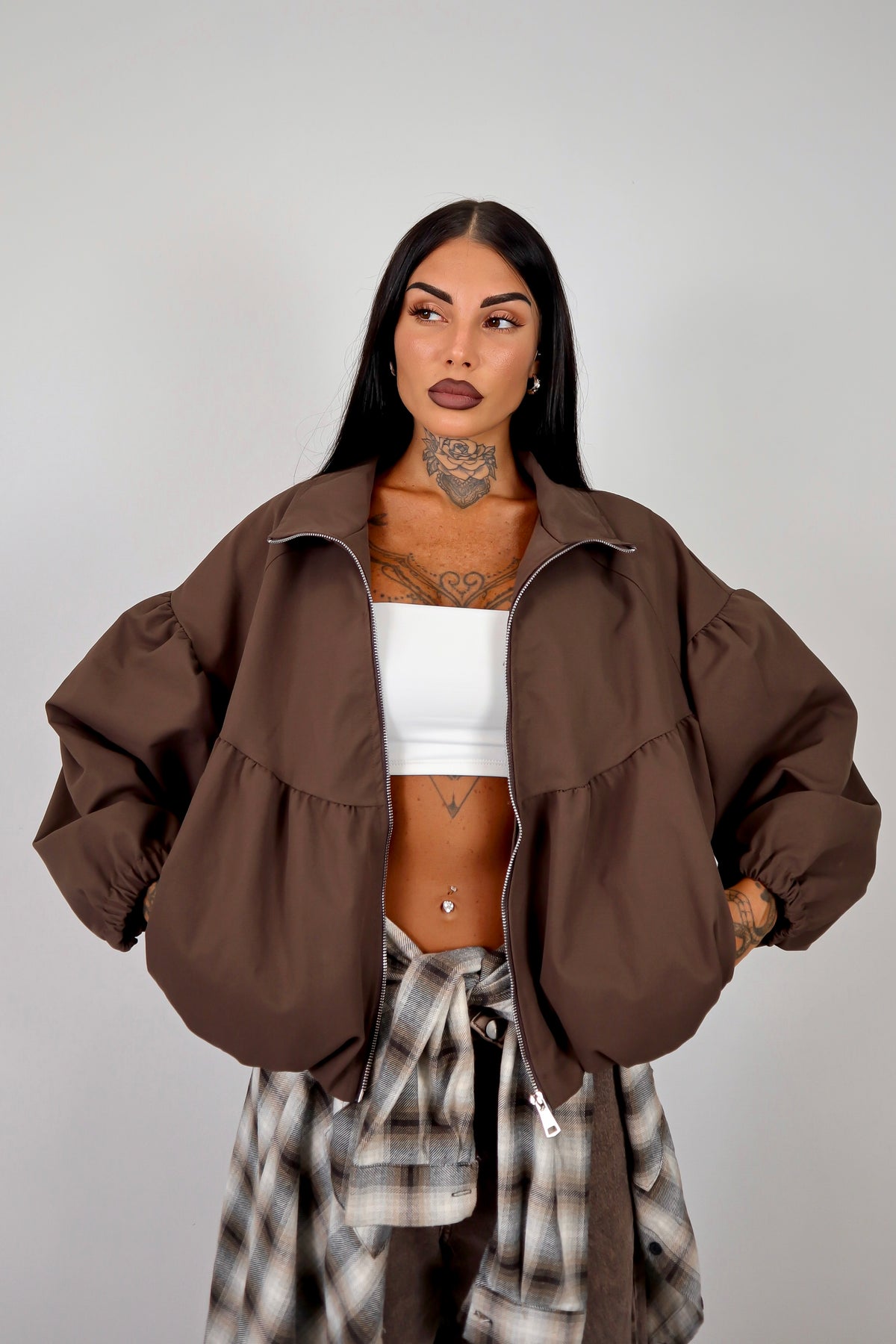 Bomber Balloon Justine - Marrone