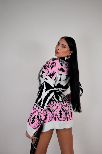 Cardigan Perù - Rosa