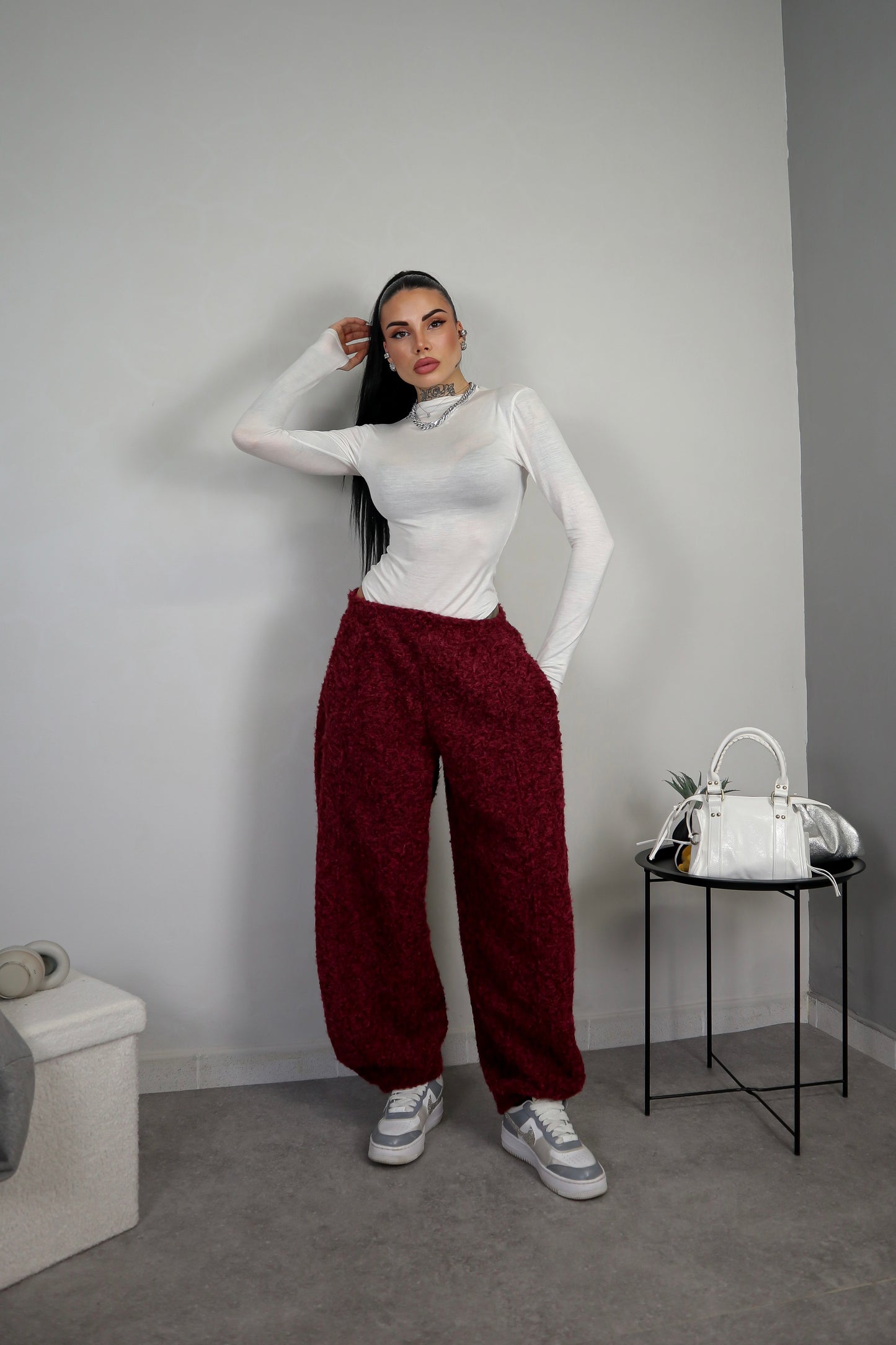 Pantalone Nebula - Bordeaux