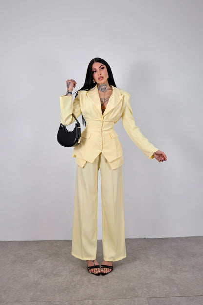 Tailleur Corsetto - Giallo pastello