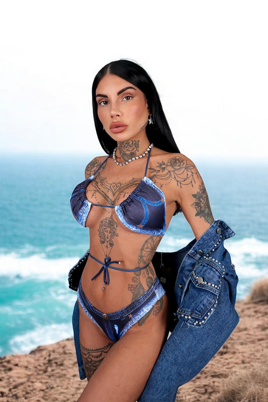 Bikini Fake Denim