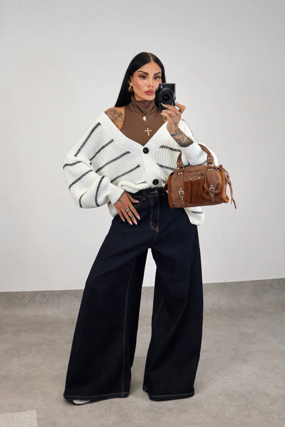 Cardigan over Brenda - Bianco