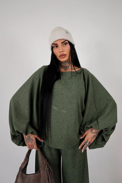 Completo in maglia Isadora - Verde militare