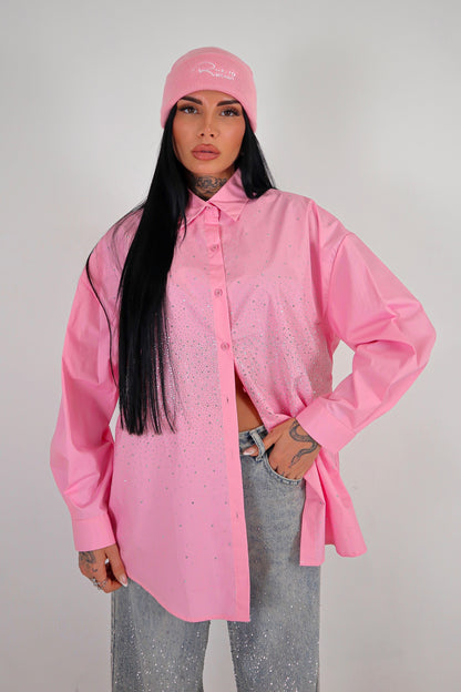 Camicia Strass - Rosa