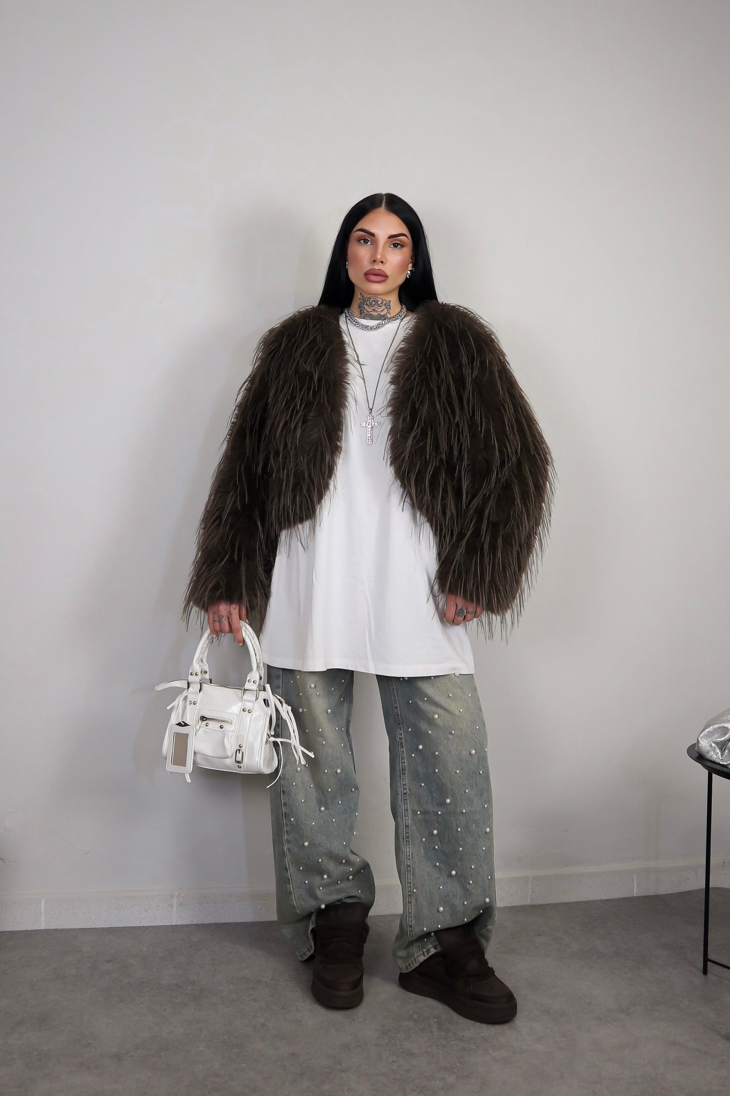 Pelliccia Fluffy - Marrone