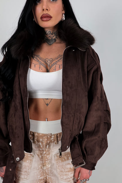 Bomber scamosciato Zack