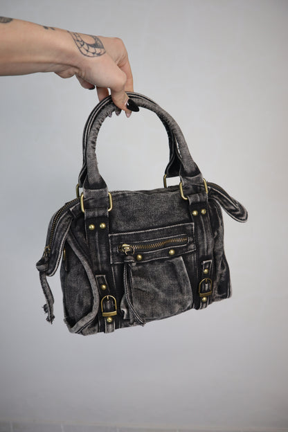 Borsa Denim City - Nero fumo